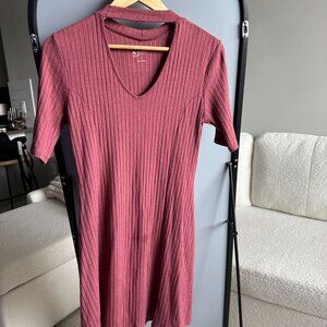 Arizona Women's Pink Dress Size L – Casual Boho Chic Summer Dress